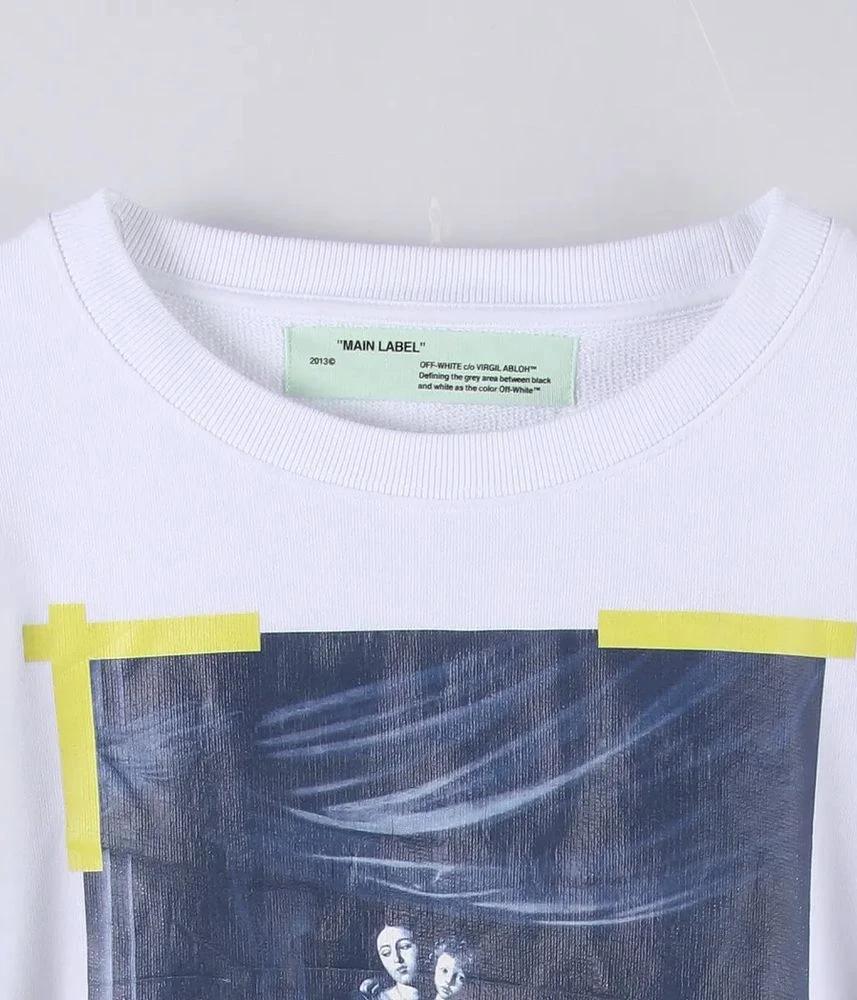 OFF WHITE 오프 화이트 코튼 100% 맨투맨 새 제품 남 (XL) 6