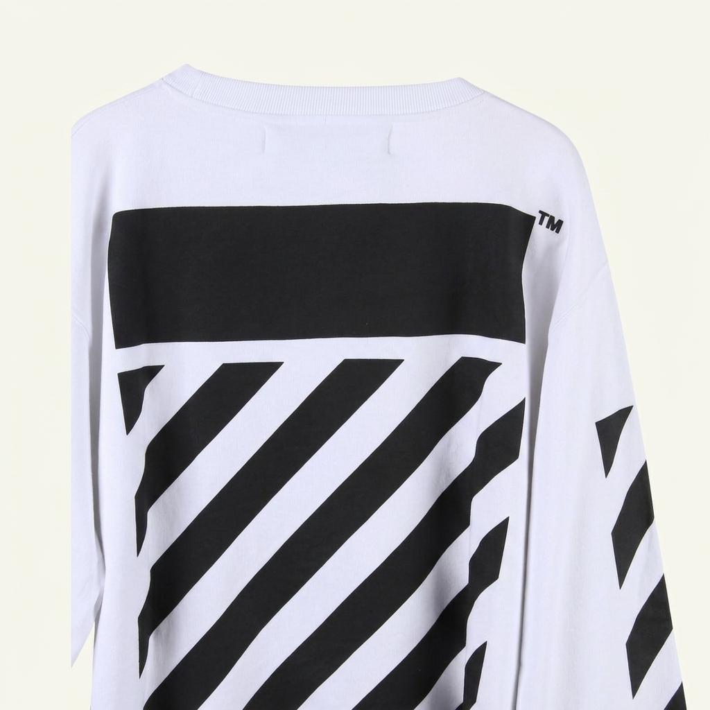 OFF WHITE 오프 화이트 코튼 100% 맨투맨 새 제품 남 (XL) 1