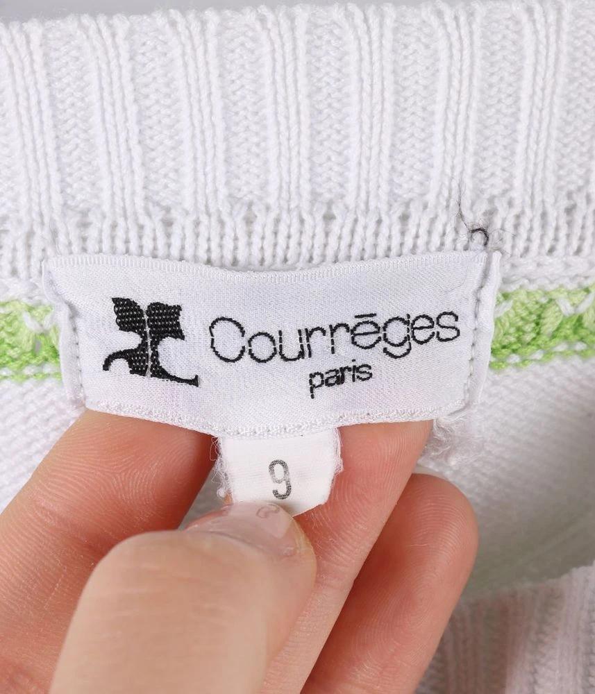 COURREGES 꾸레쥬 코튼 니트 베스트 여 (M) 2