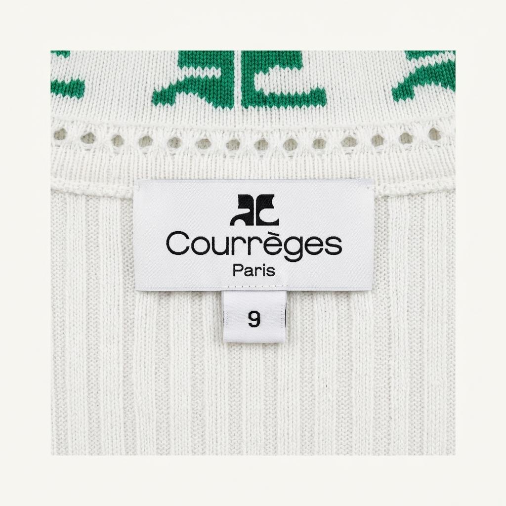 COURREGES 꾸레쥬 코튼 니트 베스트 여 (M) 1