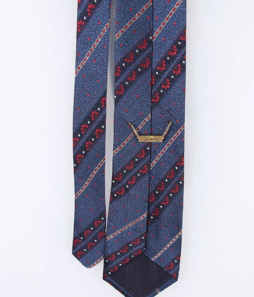 BRIONI - made in ITALY 브리오니 실크 100% 넥타이 남 (F) 4