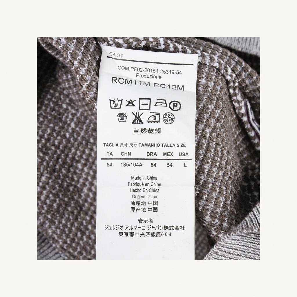 ARMANI COLLEZIONI 알마니 꼴레지오니 코튼 비스코스 니트 남 (L) 1