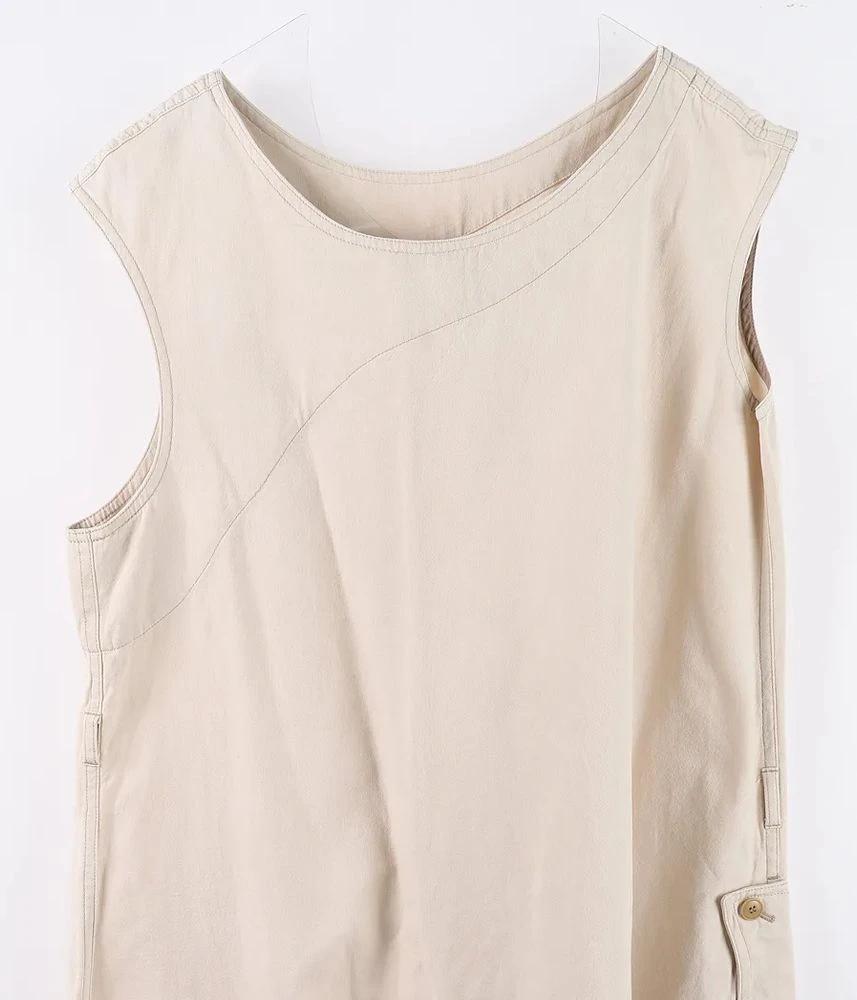 YOHJI YAMAMOTO 요지 야마모토 코튼 린넨 원피스 여 (S) 3