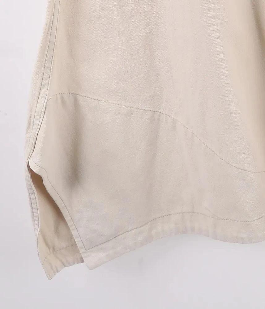 YOHJI YAMAMOTO 요지 야마모토 코튼 린넨 원피스 여 (S) 6