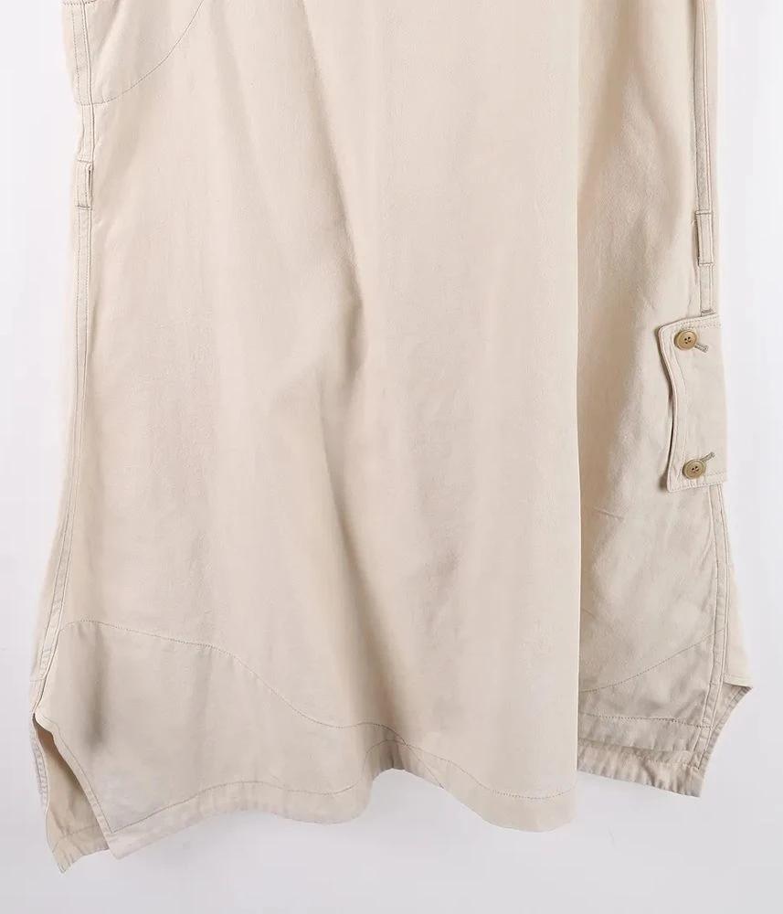 YOHJI YAMAMOTO 요지 야마모토 코튼 린넨 원피스 여 (S) 4