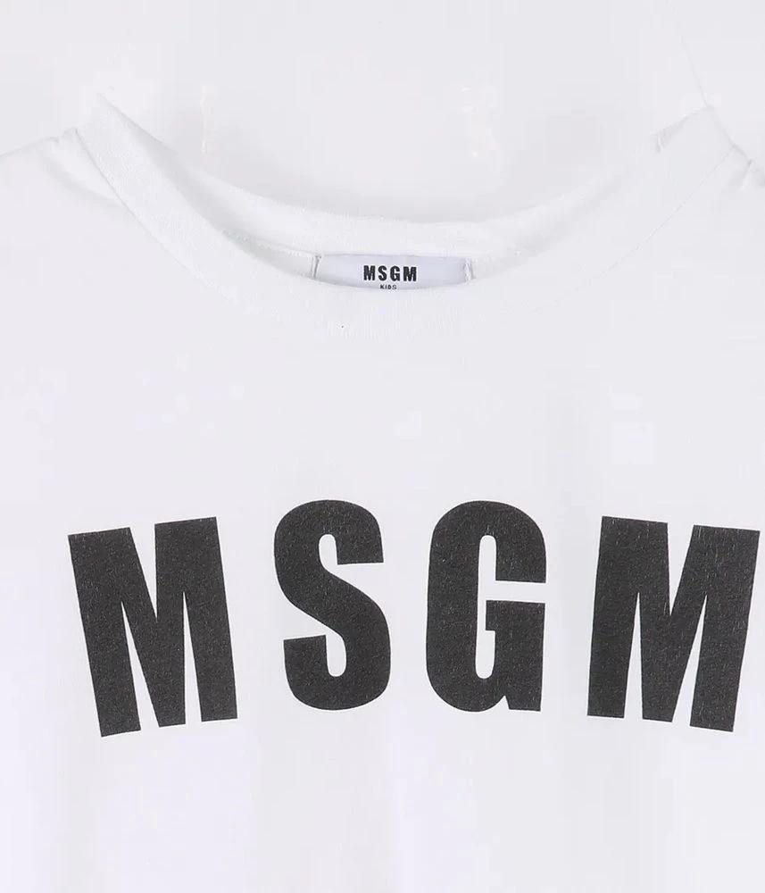 MSGM 엠에스지엠 코튼 반팔 티셔츠 키즈 여 (F) 4
