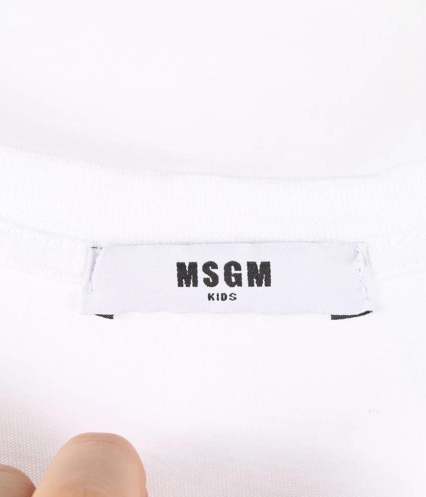 MSGM 엠에스지엠 코튼 반팔 티셔츠 키즈 여 (F) 5