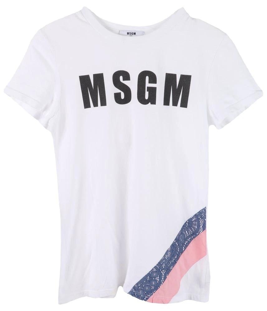 MSGM 엠에스지엠 코튼 반팔 티셔츠 키즈 여 (F) 3