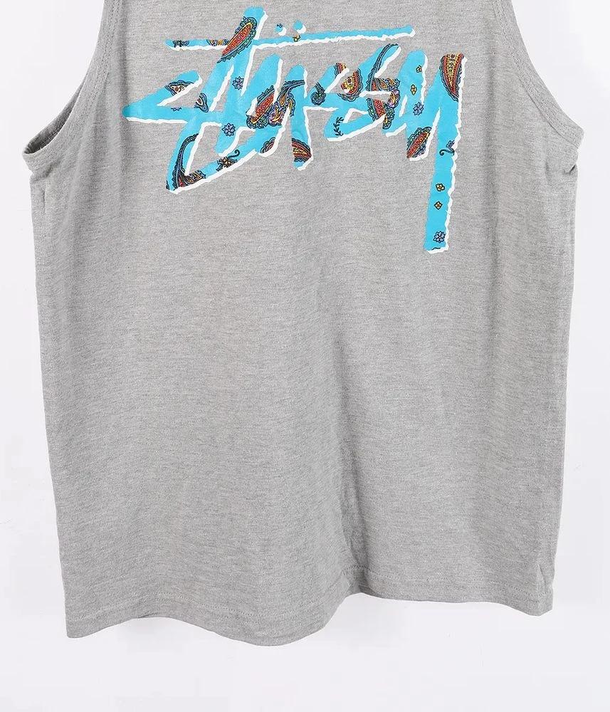 STUSSY 스투시 코튼 폴리에스터 민소매 티셔츠 여 (S) 5