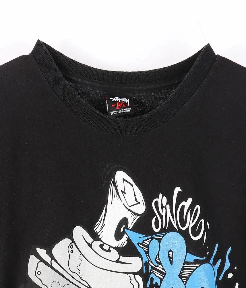 STUSSY 스투시 코튼 100% 반팔 티셔츠 공용 (M) 3