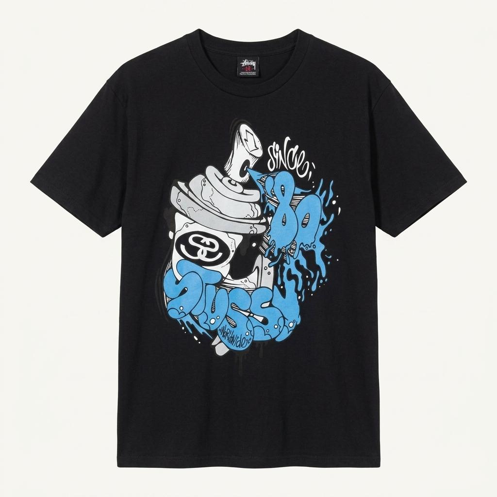 STUSSY 스투시 코튼 100% 반팔 티셔츠 공용 (M) 1
