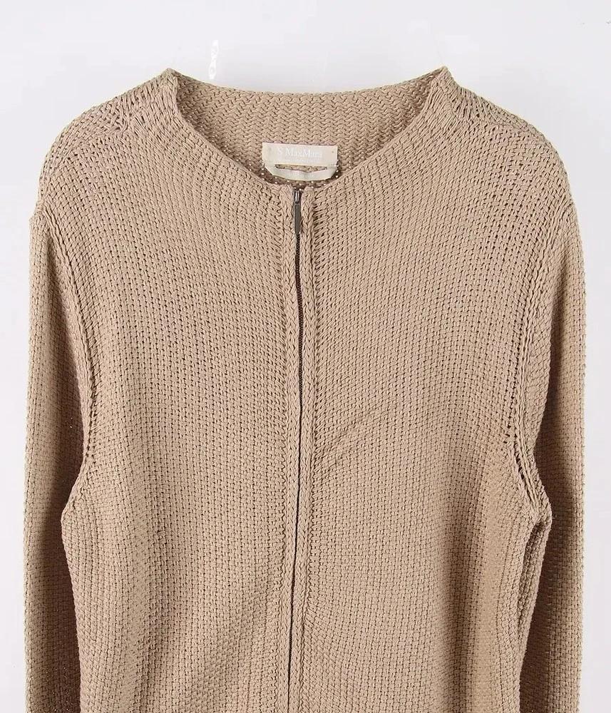 MAX MARA - made in ITALY 막스마라 실크 린넨 가디건 여 (L) 4