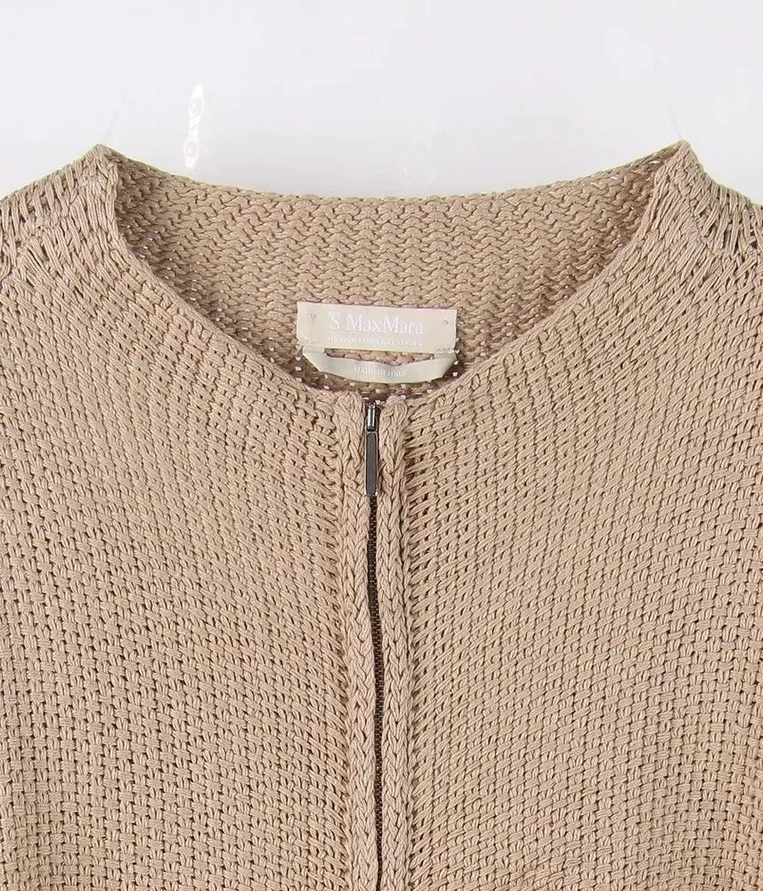 MAX MARA - made in ITALY 막스마라 실크 린넨 가디건 여 (L) 6