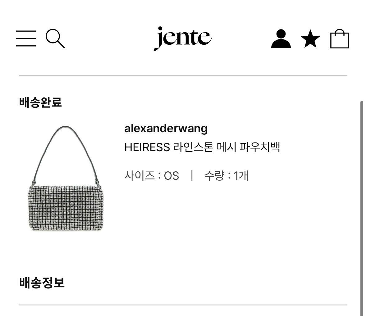 알렉산더왕 Heiress 라인스톤백 실버 7