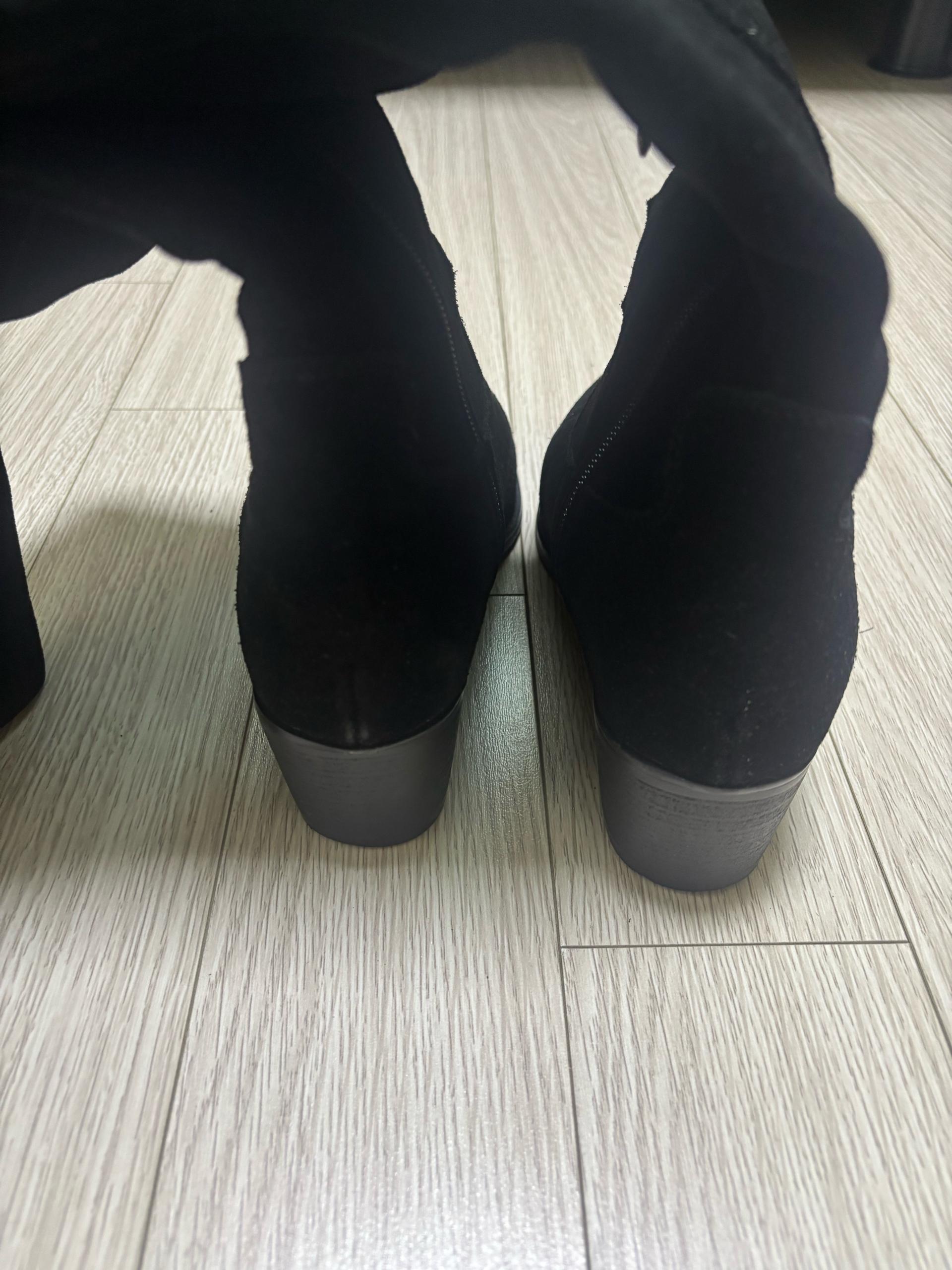 코모레비뮤지엄 스웨이드 롱부츠 블랙 7