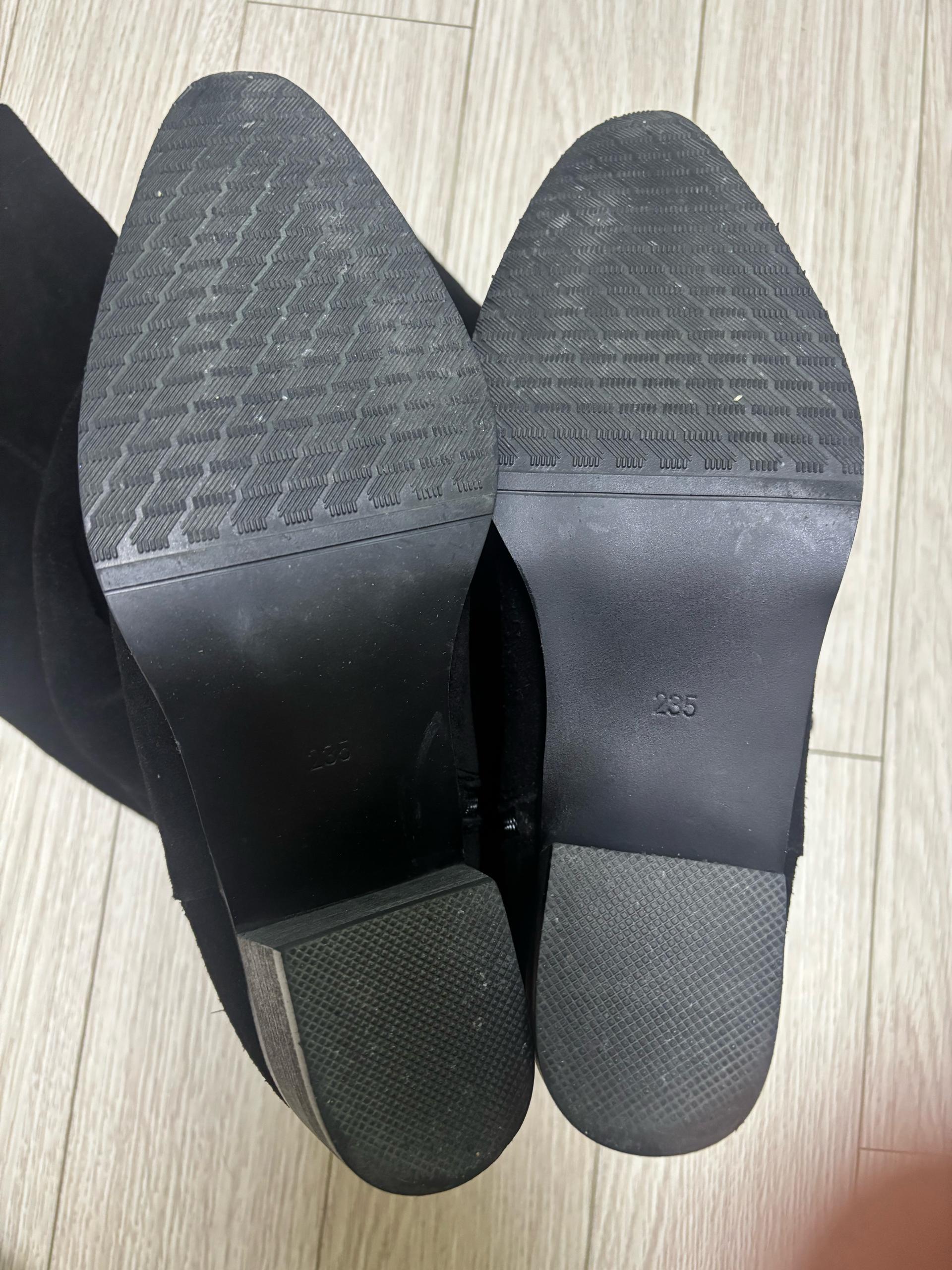 코모레비뮤지엄 스웨이드 롱부츠 블랙 8