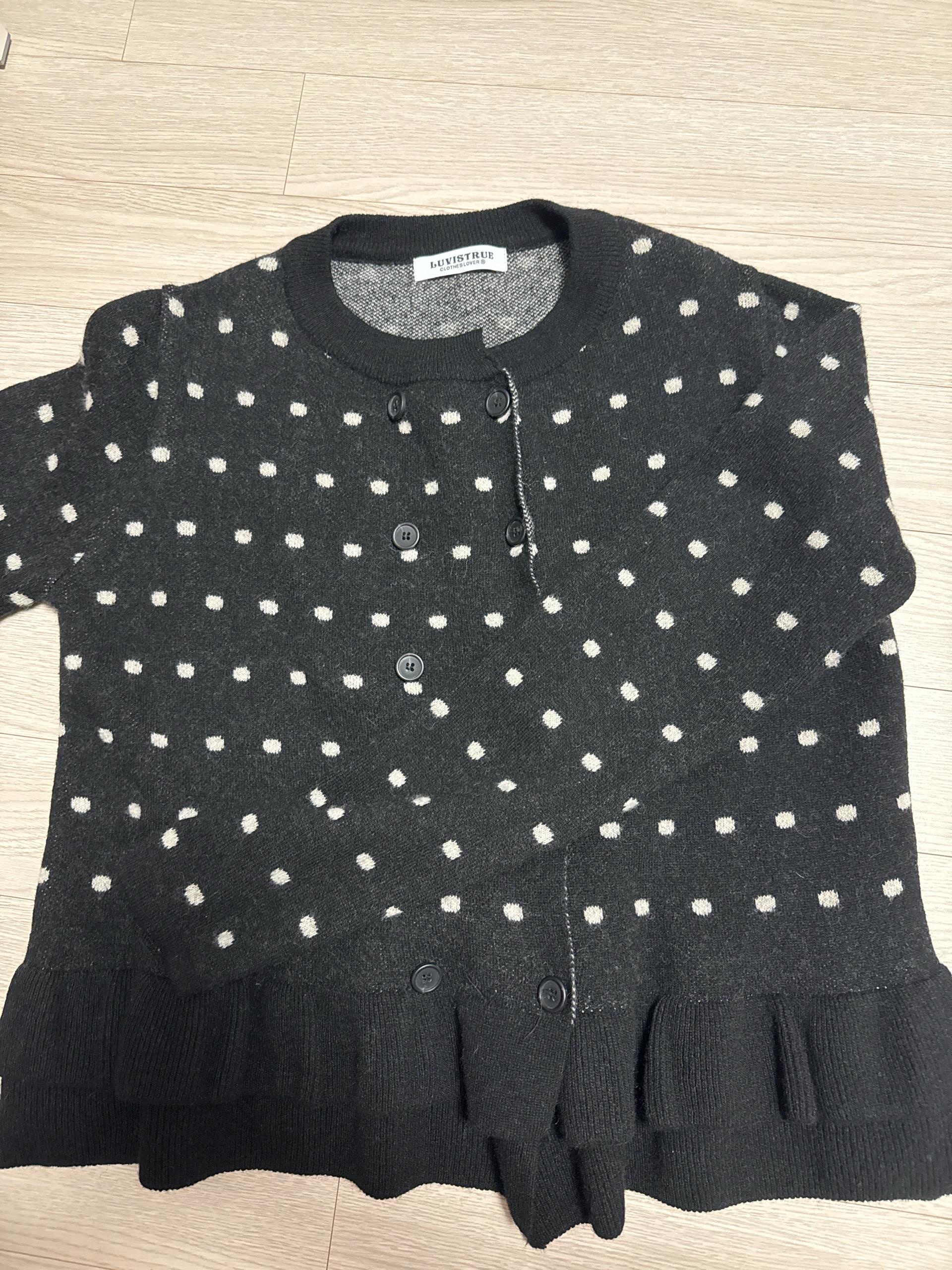 러브이즈트루 GT DOT FRILL CARDIGAN (free) 프릴가디건 2