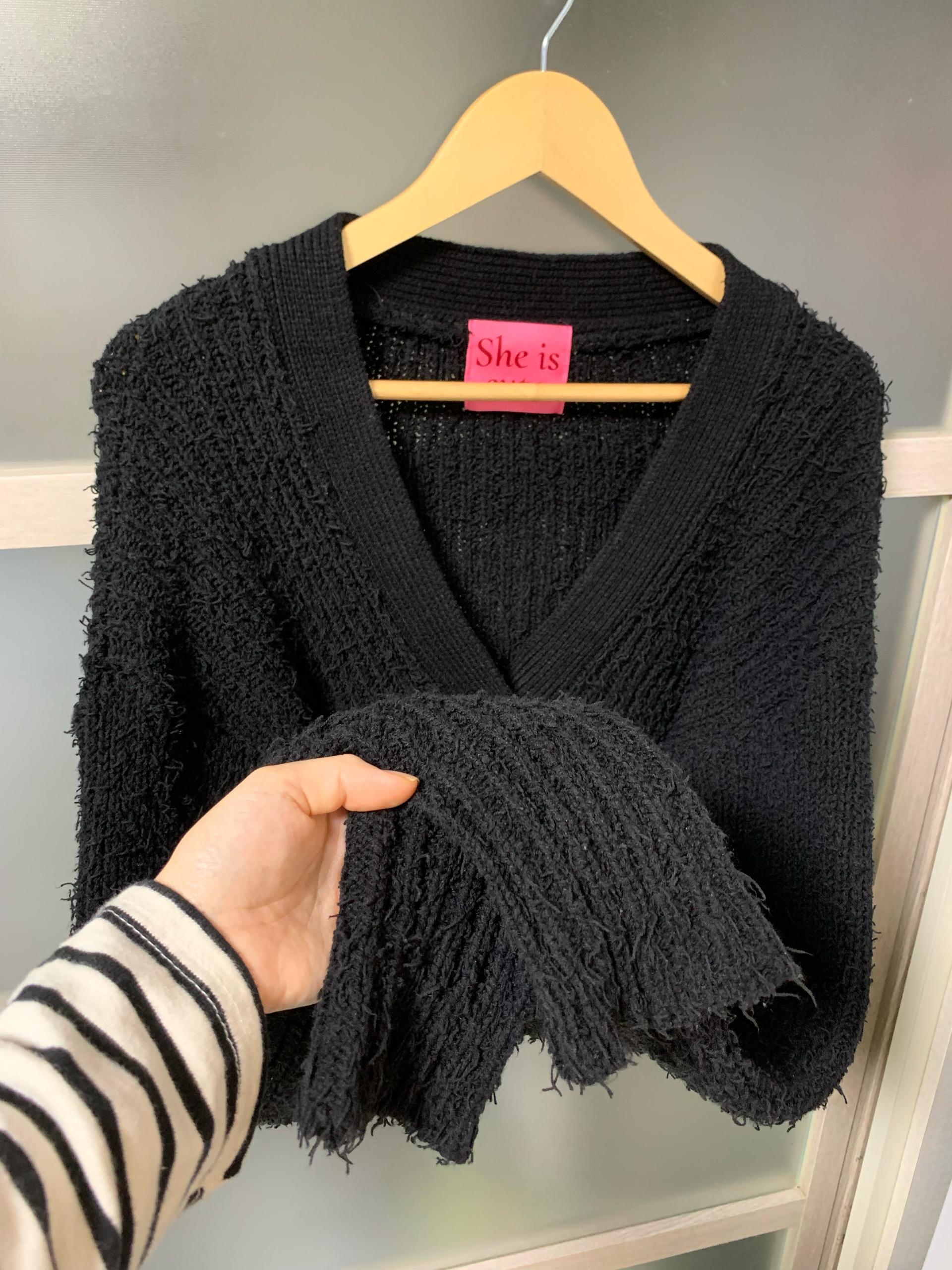 쉬이즈큐트 가디건 블랙 (정가 120,000원) 5