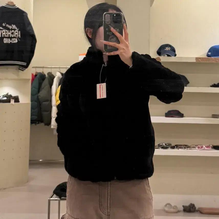 빈티지 블랙 페이크 퍼 자켓 U872 2