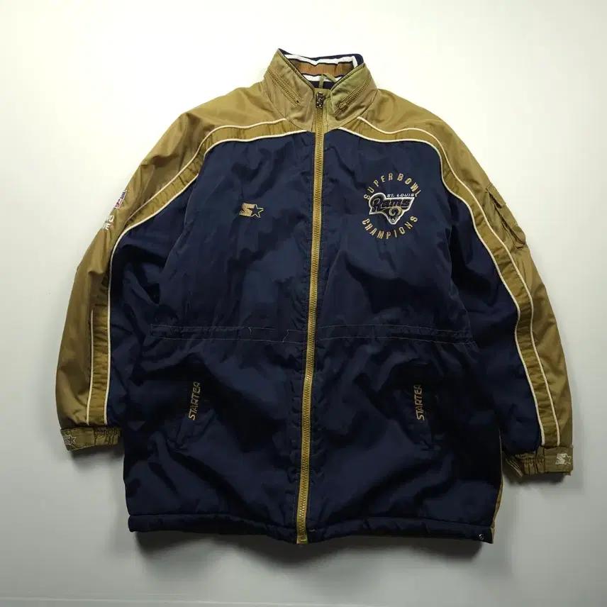 00s 스타터 NFL 세인트루이스 램스 슈퍼볼 바시티 자켓 (XL) 2
