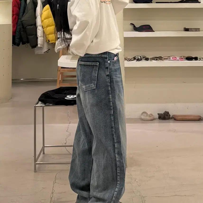 워싱 와이드 데님 팬츠 U848 3