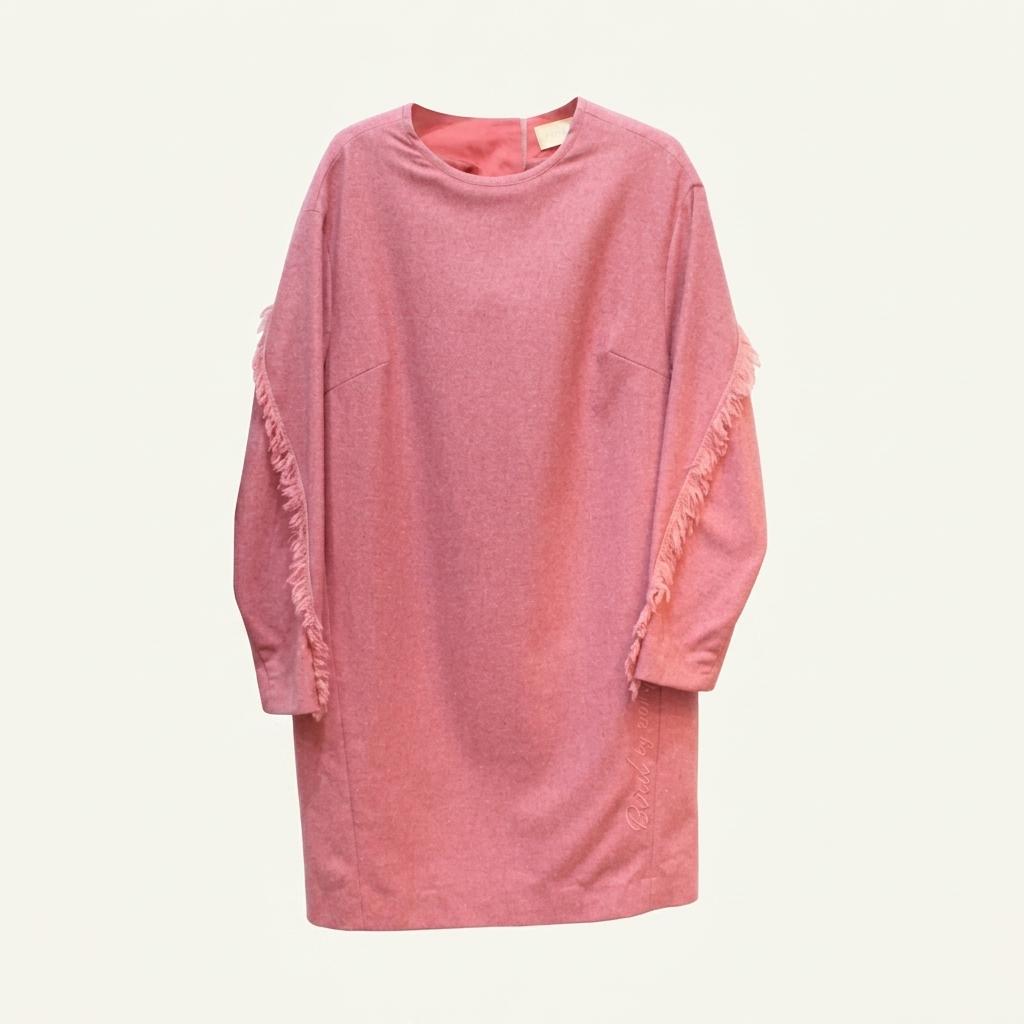 M 한섬 BIRD 프린지장식 모직 원피스 a953 1