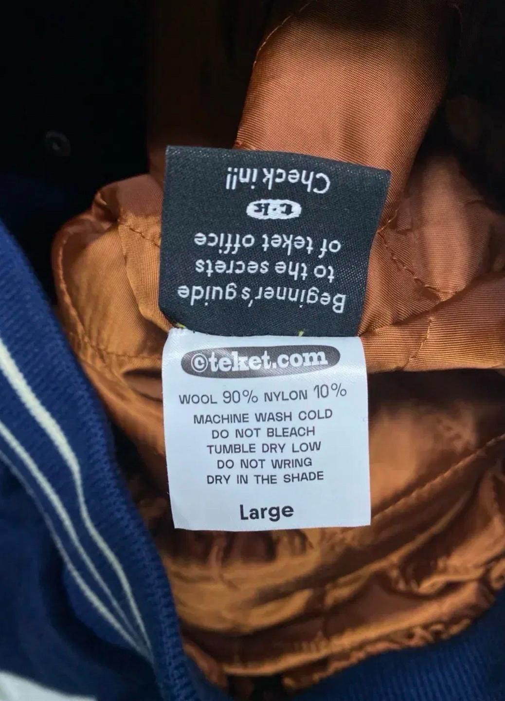 테켓 teket 모직 누빔 바시티 자켓 L 6