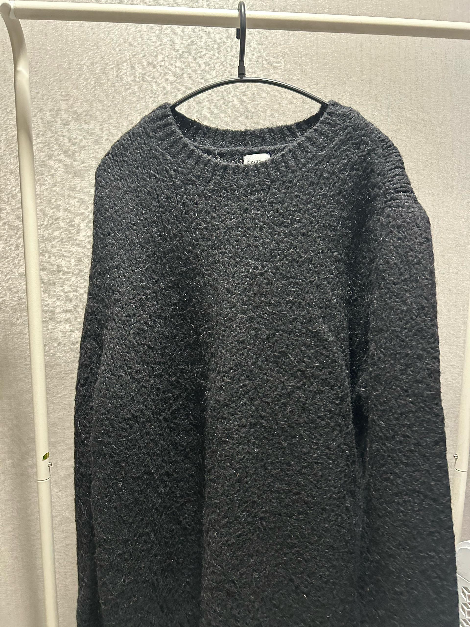 자라 블랙 니트 XL 2
