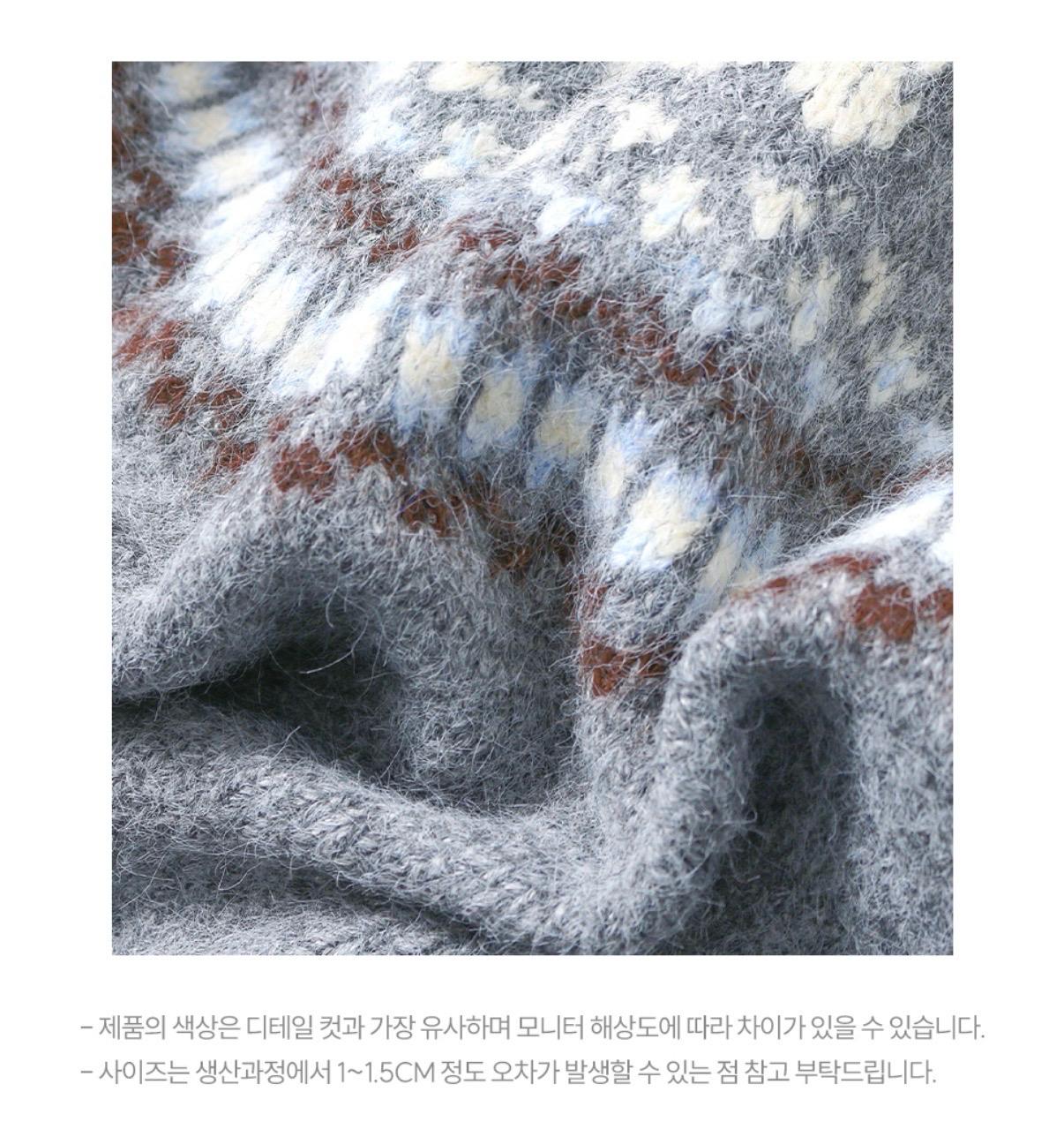 유씨엘에이 노르딕 플로럴 버튼 가디건 그레이 6