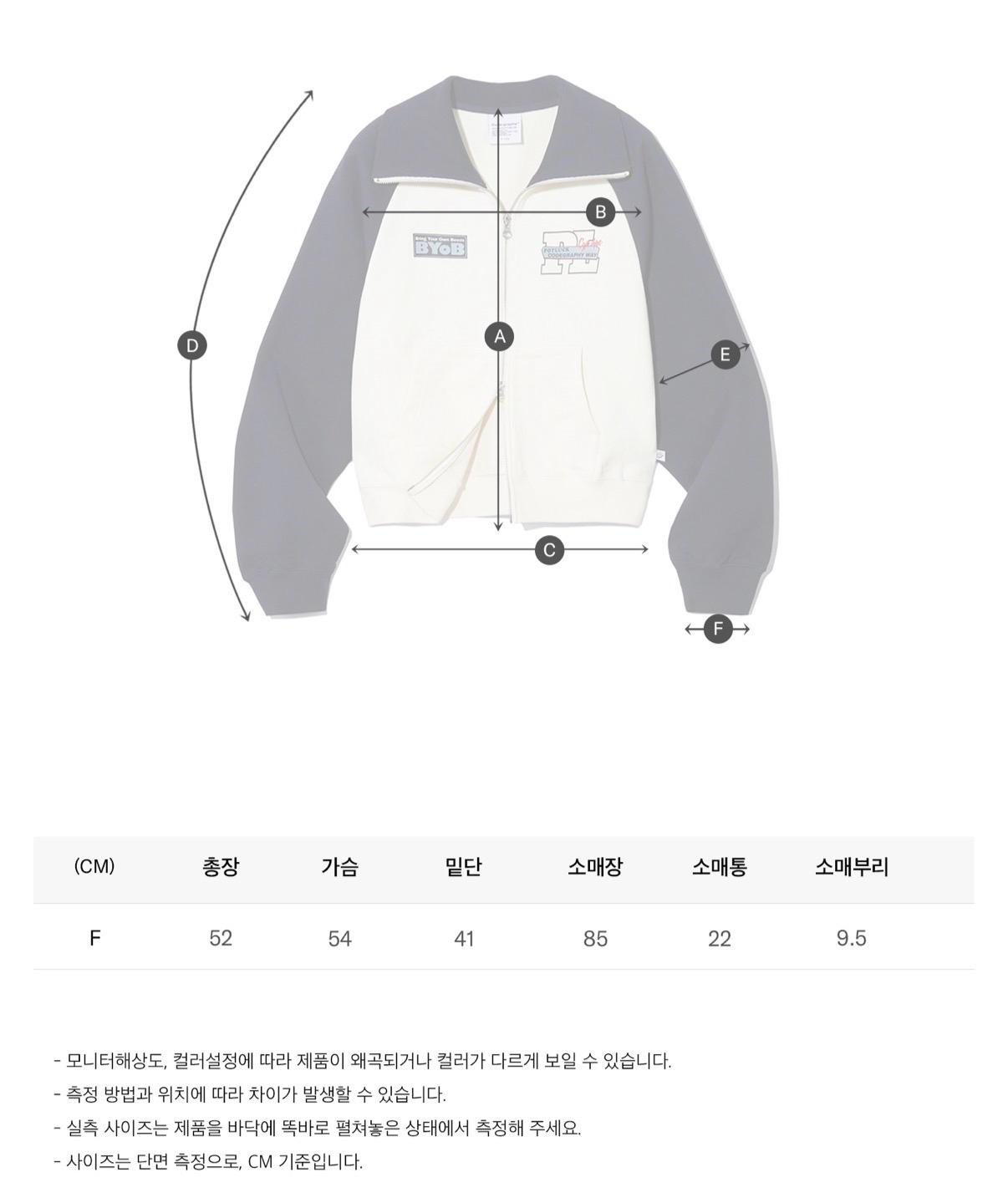 코드그라피 우먼 크롭 배색 카라집업 네이비 6