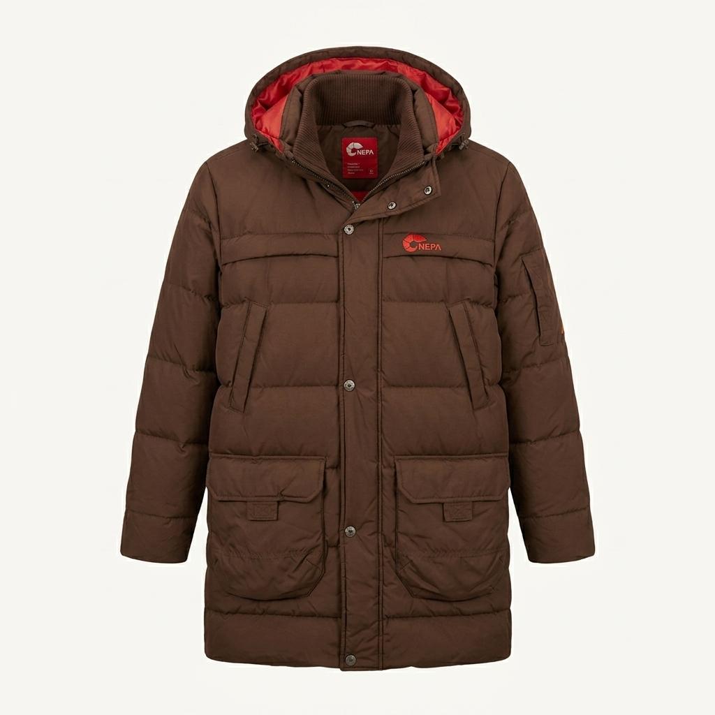 NEPA 네파 브라운 덕다운 패딩 95 M 1