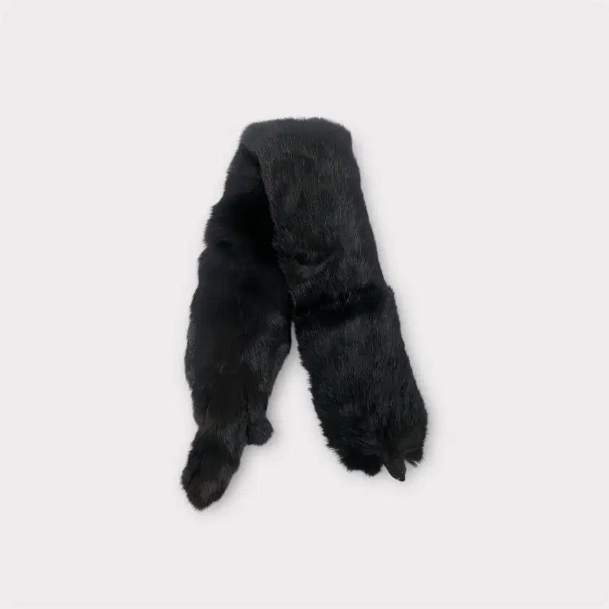 통밍크 퍼 머플러 블랙(M72) 2