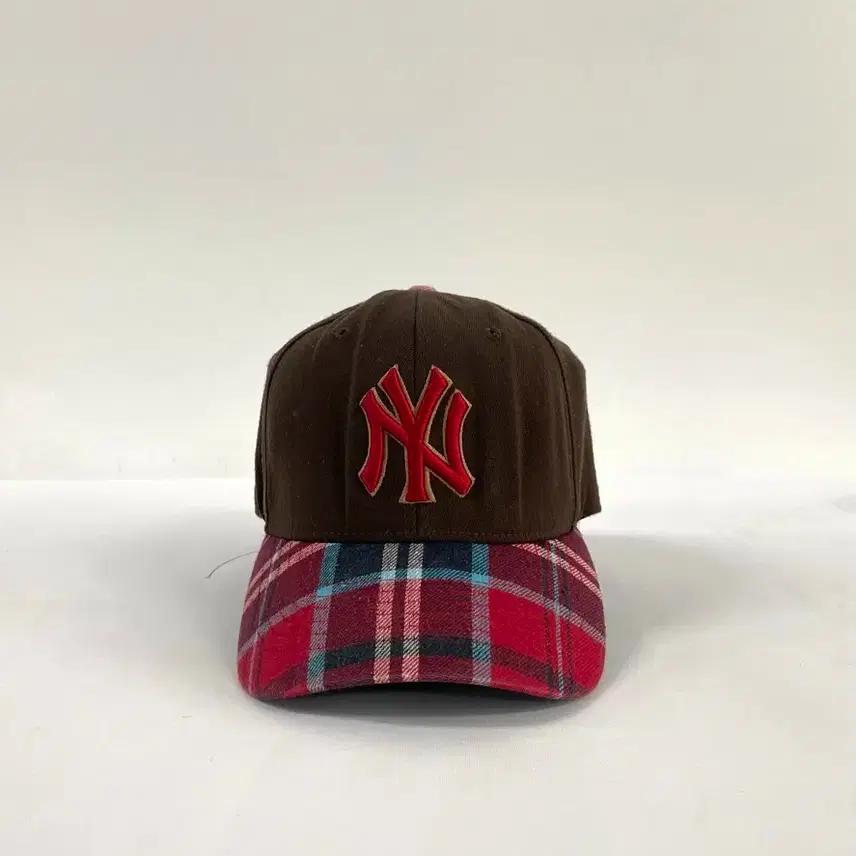 MLB 뉴욕양키즈 빈티지 체크 볼캡 2