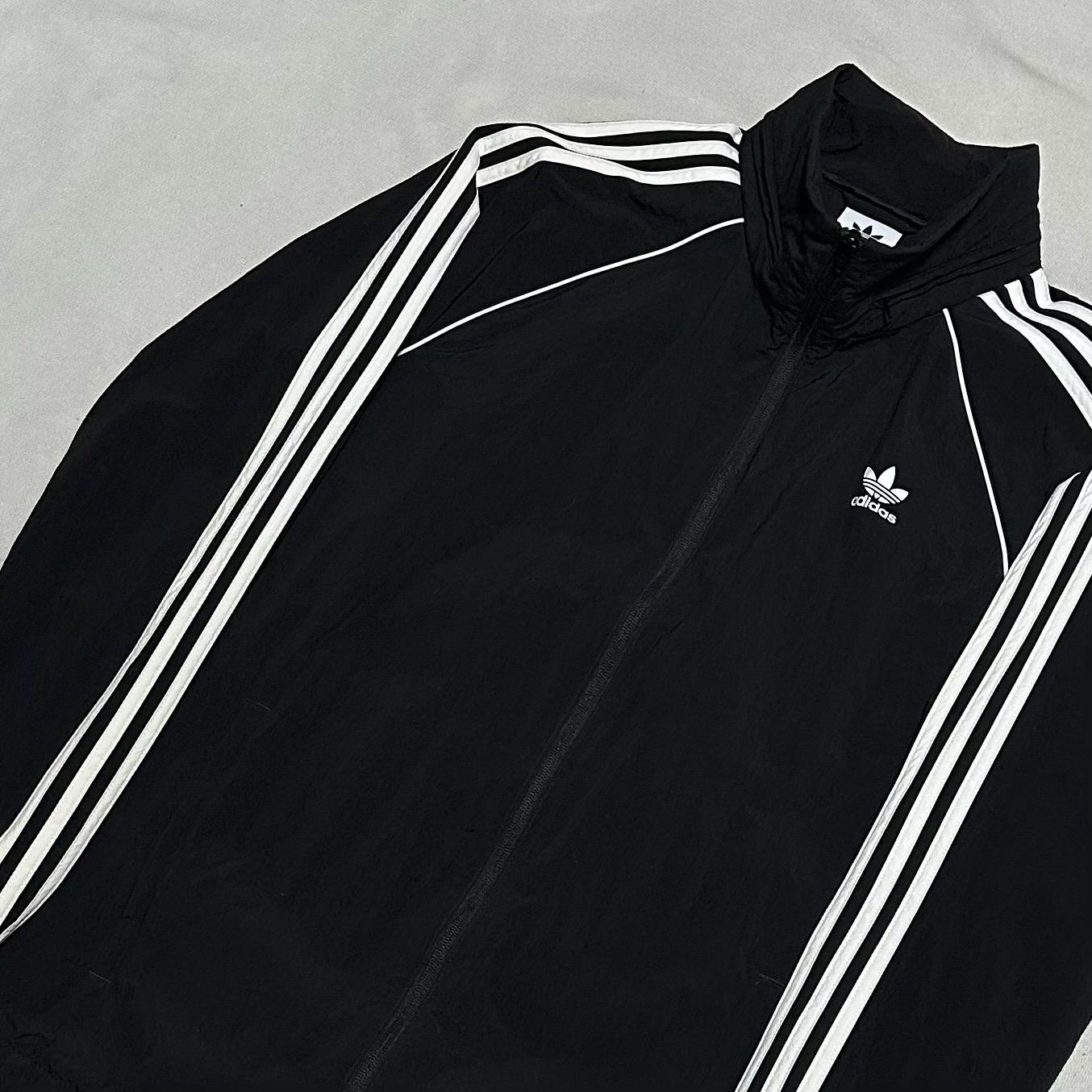 3XL 아디다스 유로파 내장후드 블랙 우븐 바람막이 2