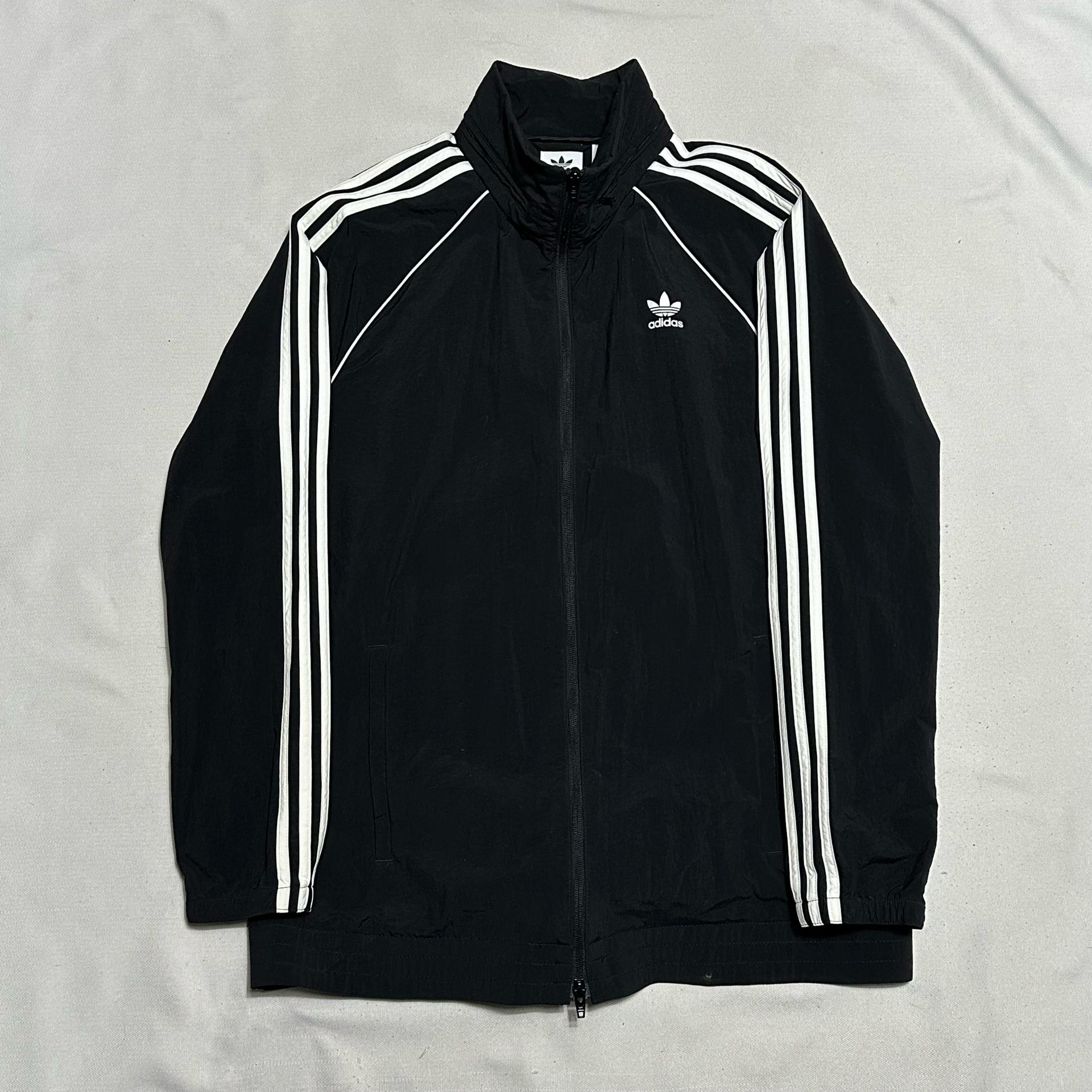 3XL 아디다스 유로파 내장후드 블랙 우븐 바람막이 3