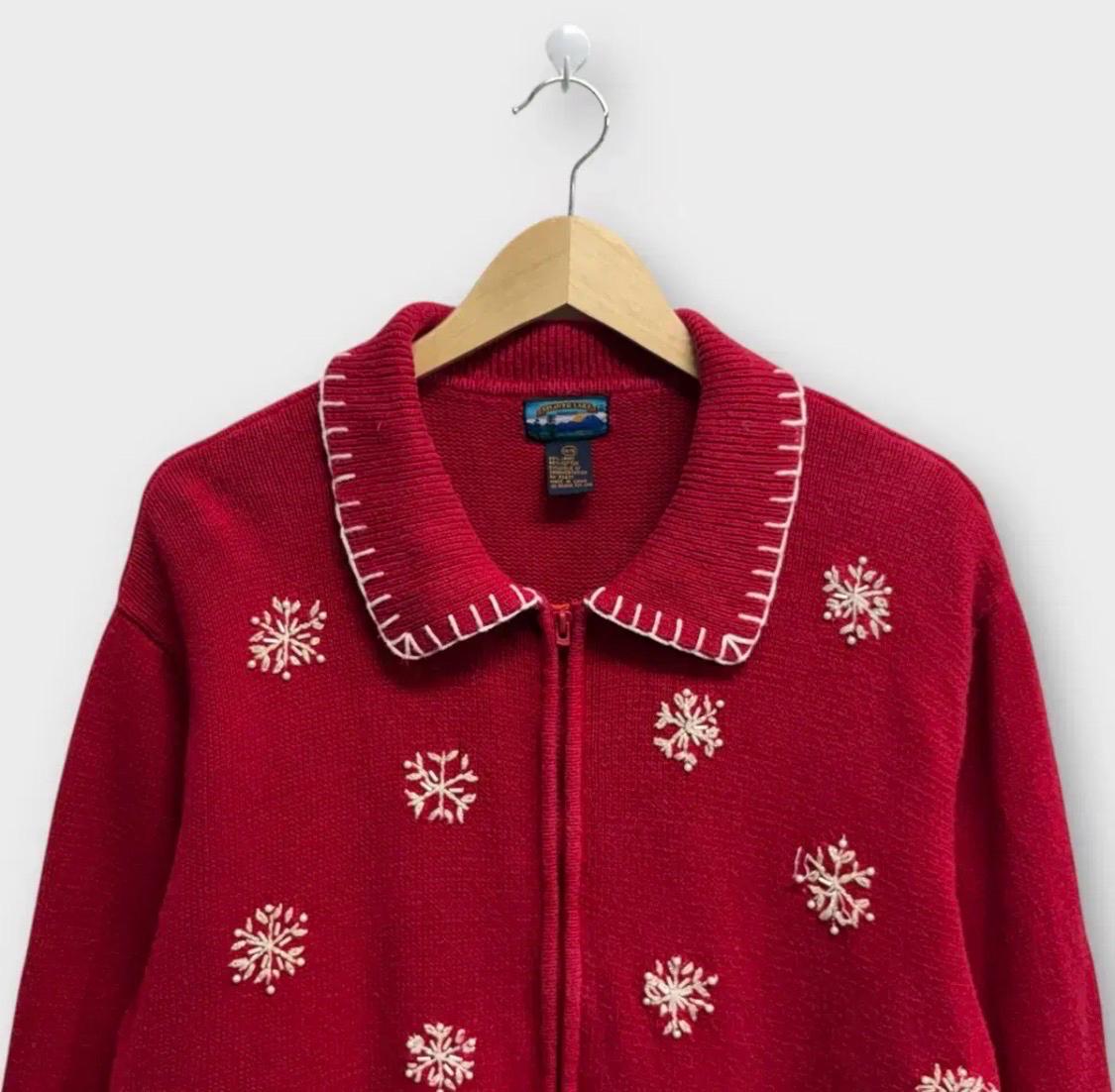 Vintage 90s Christmas 라미 가디건 free 3