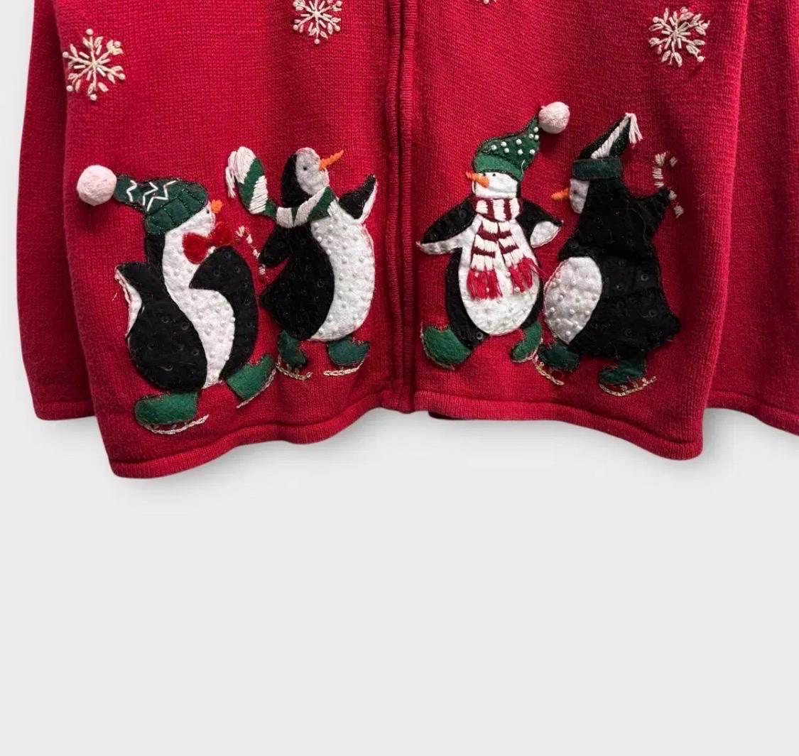 Vintage 90s Christmas 라미 가디건 free 4