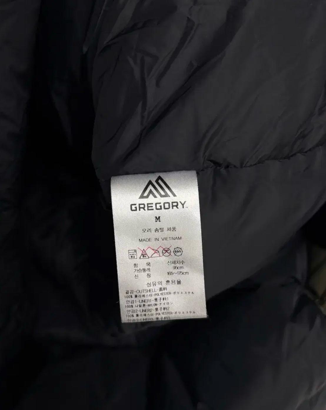 그레고리 GREGORY 카키색 벨트 롱 패딩 M 9