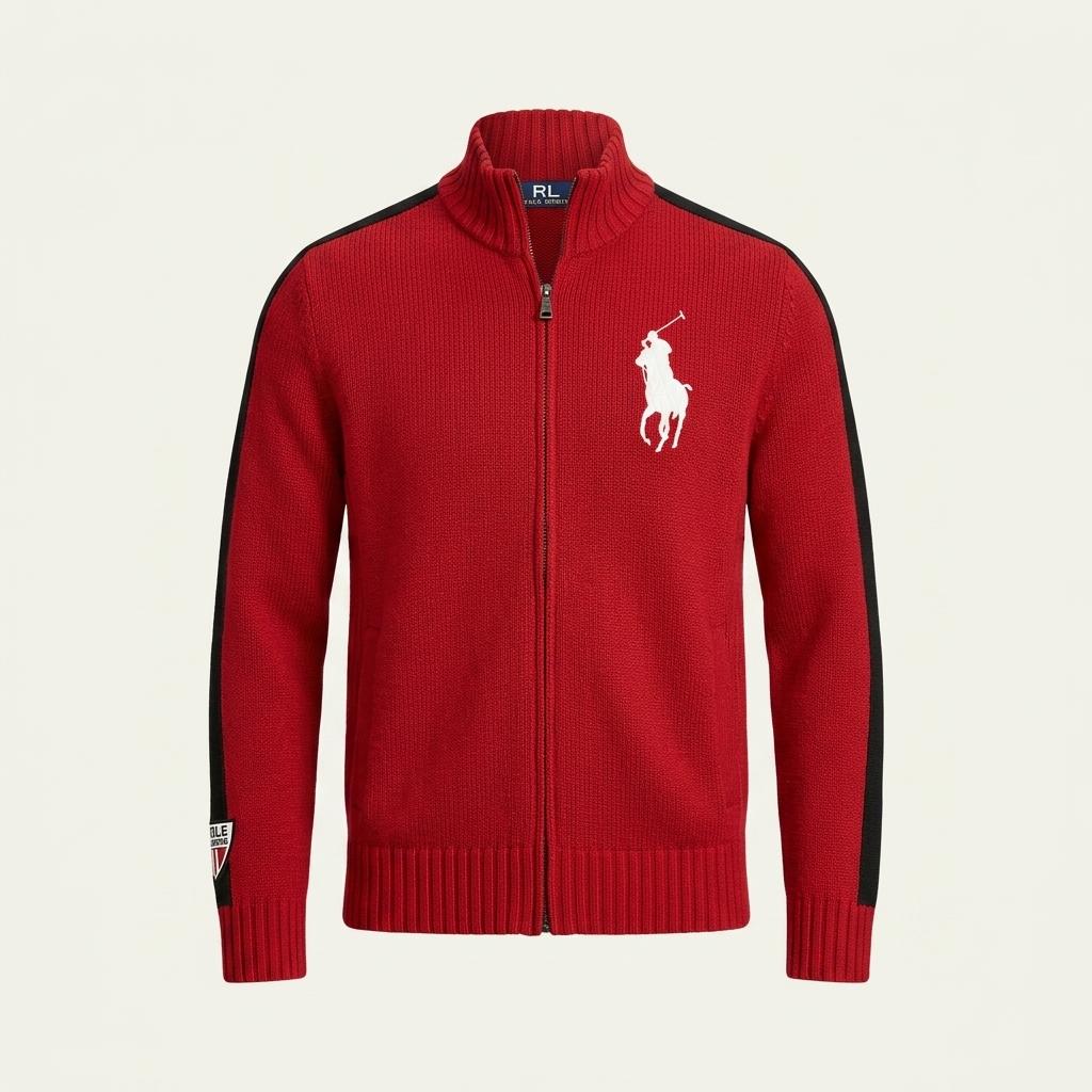 남성 POLO 폴로 랄프로렌 빅포니 스위스 램스 울 WOOL 니트 집업 1