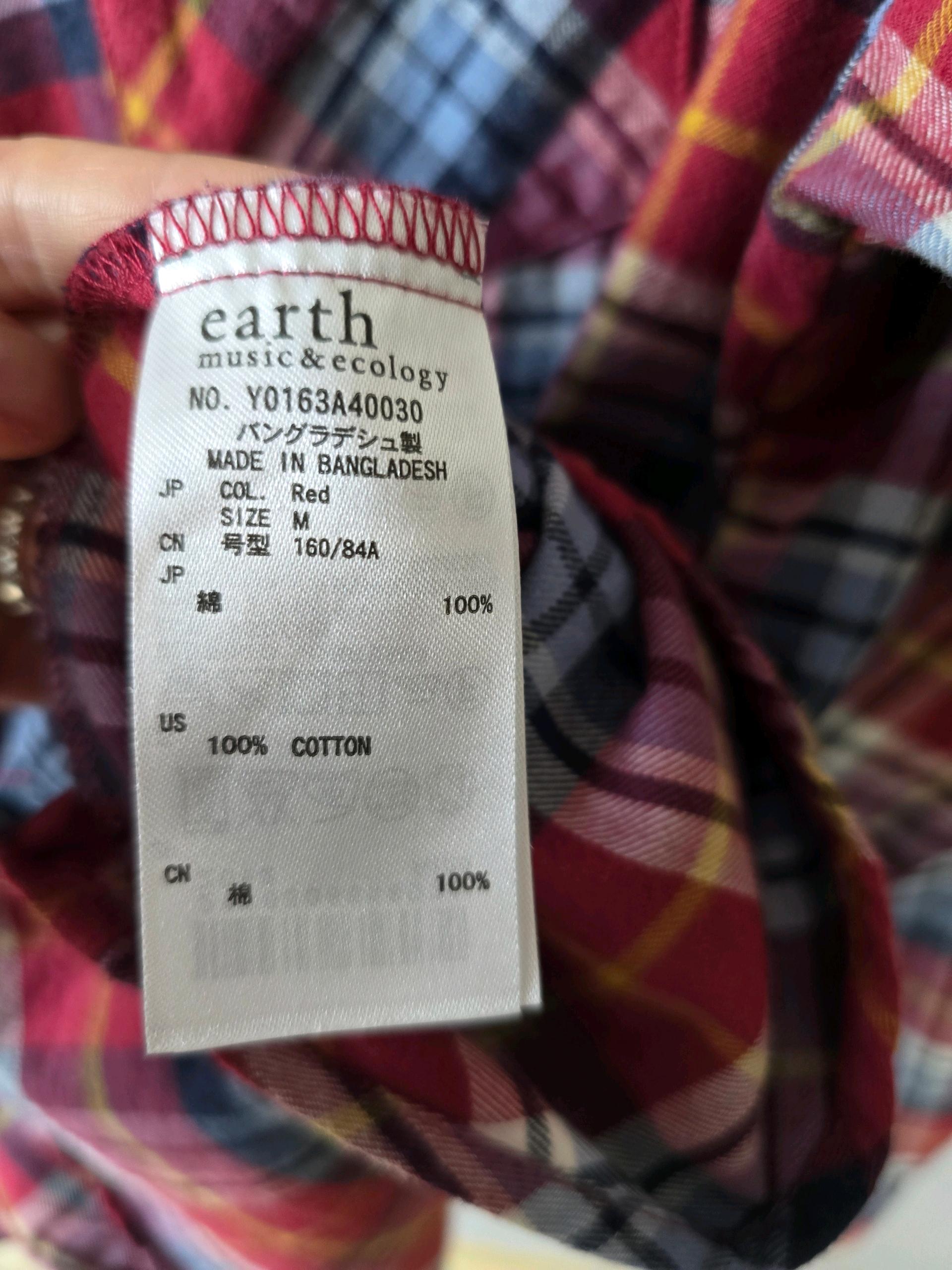 일본 Earth Music & Ecology 플란넬 셔츠  7