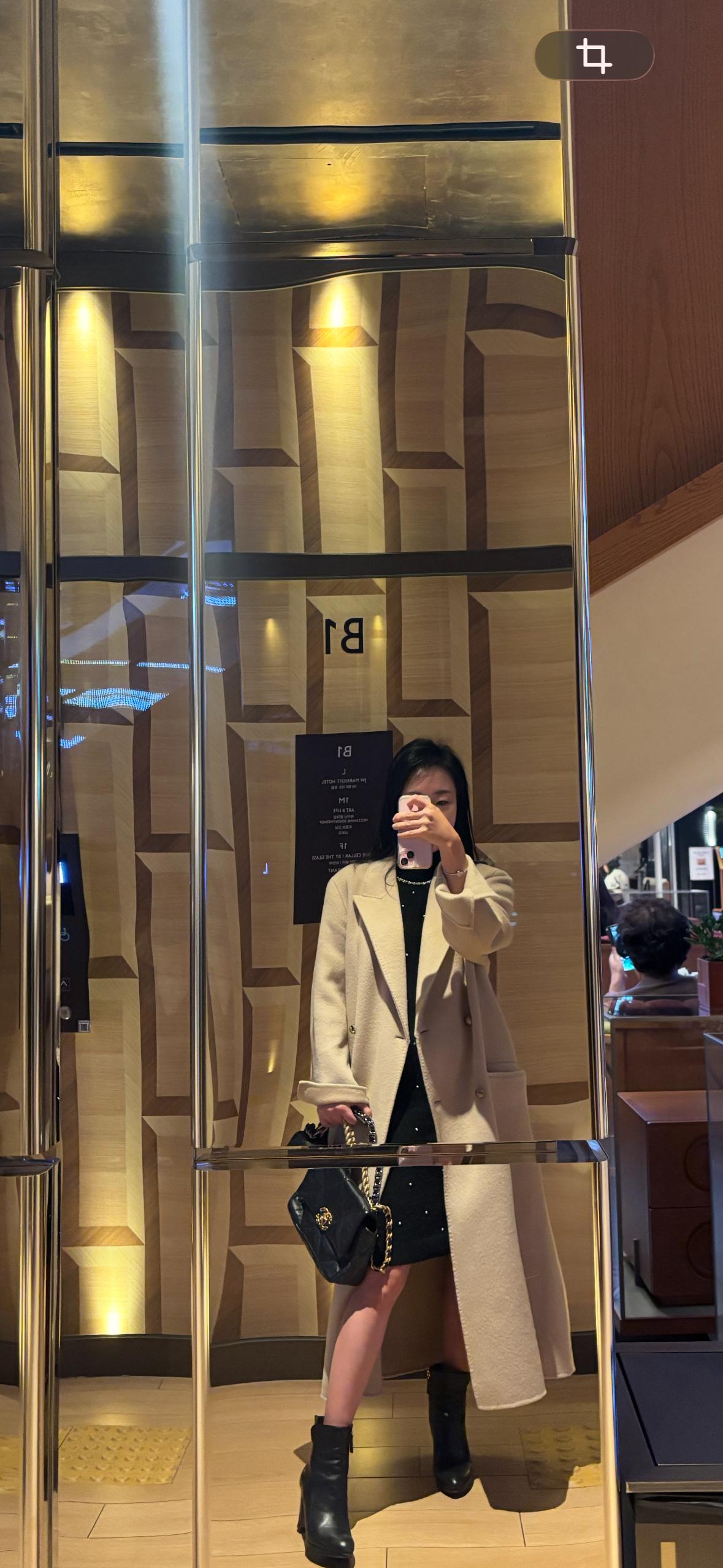 산드로 23fw 울 베이지 롱 코트  3