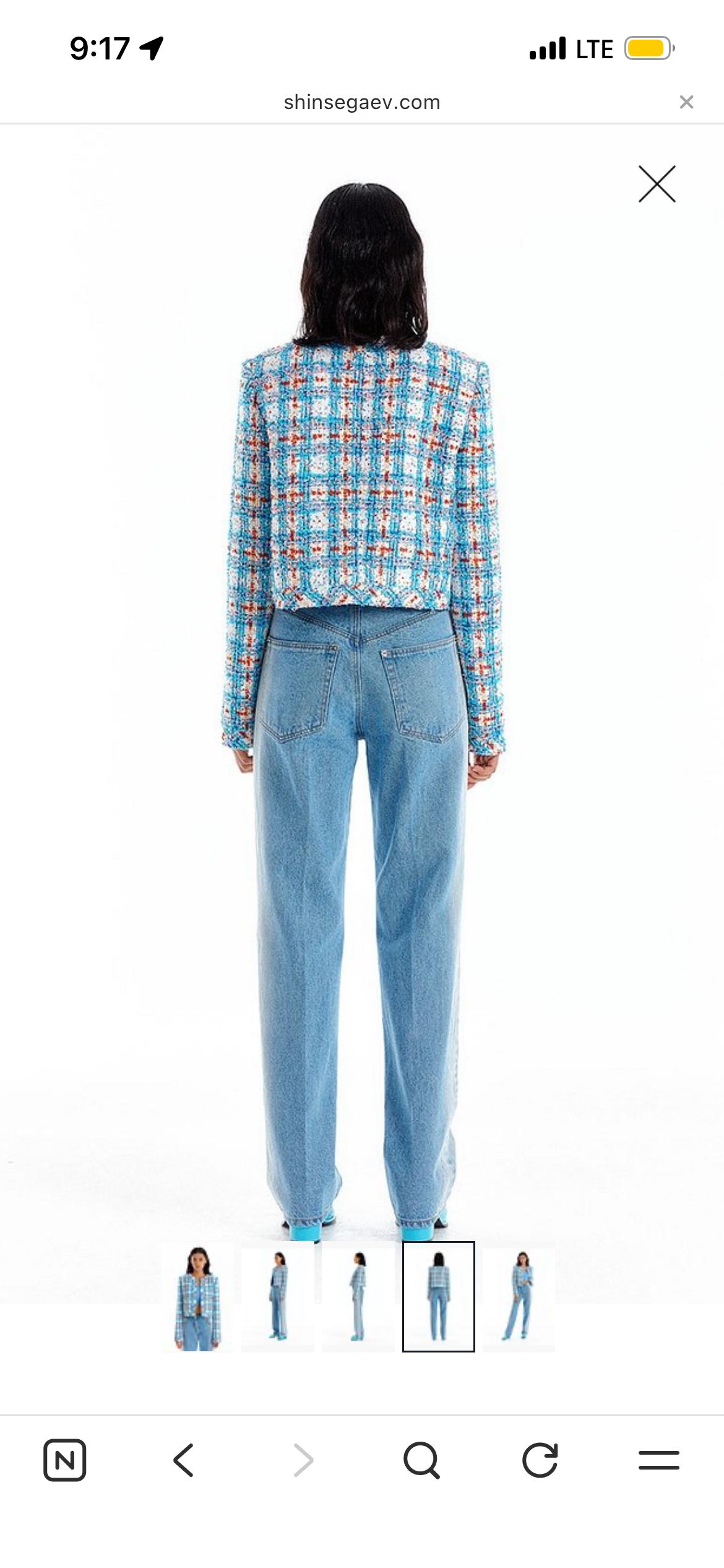 EENK 잉크 트위드 숏 자켓 UEM Tweed Short Jacket M 3