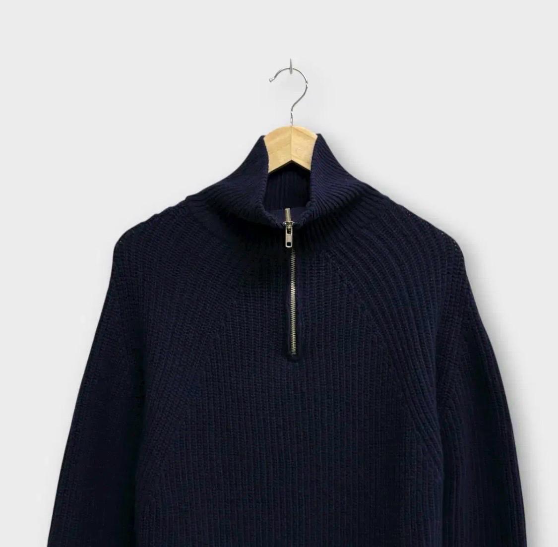 LIFUL MINIMAL GARMENTS 네이비 반집업 니트 M 3