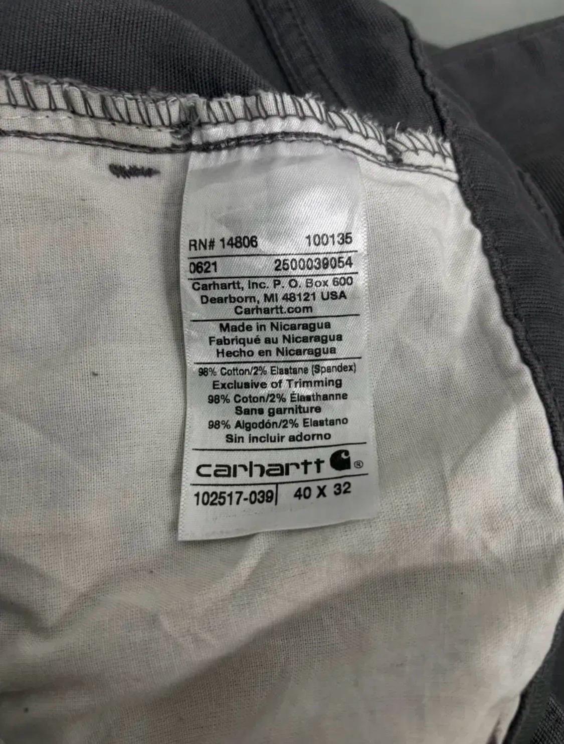 칼하트 Carhartt 심플 코튼 팬츠-40X32 8