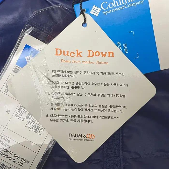 컬럼비아 오리털 경량 패딩 점퍼 새제품 110 11