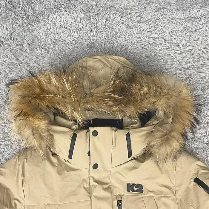 K2 거위털 패딩 점퍼 후드탈착 라쿤털 95 4