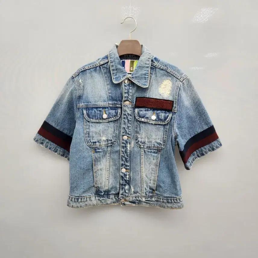 MSGM 데님 반팔 자켓 2
