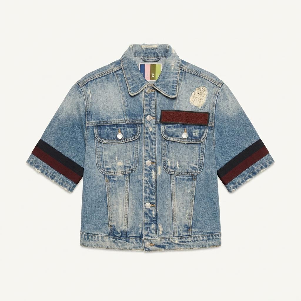 MSGM 데님 반팔 자켓 1