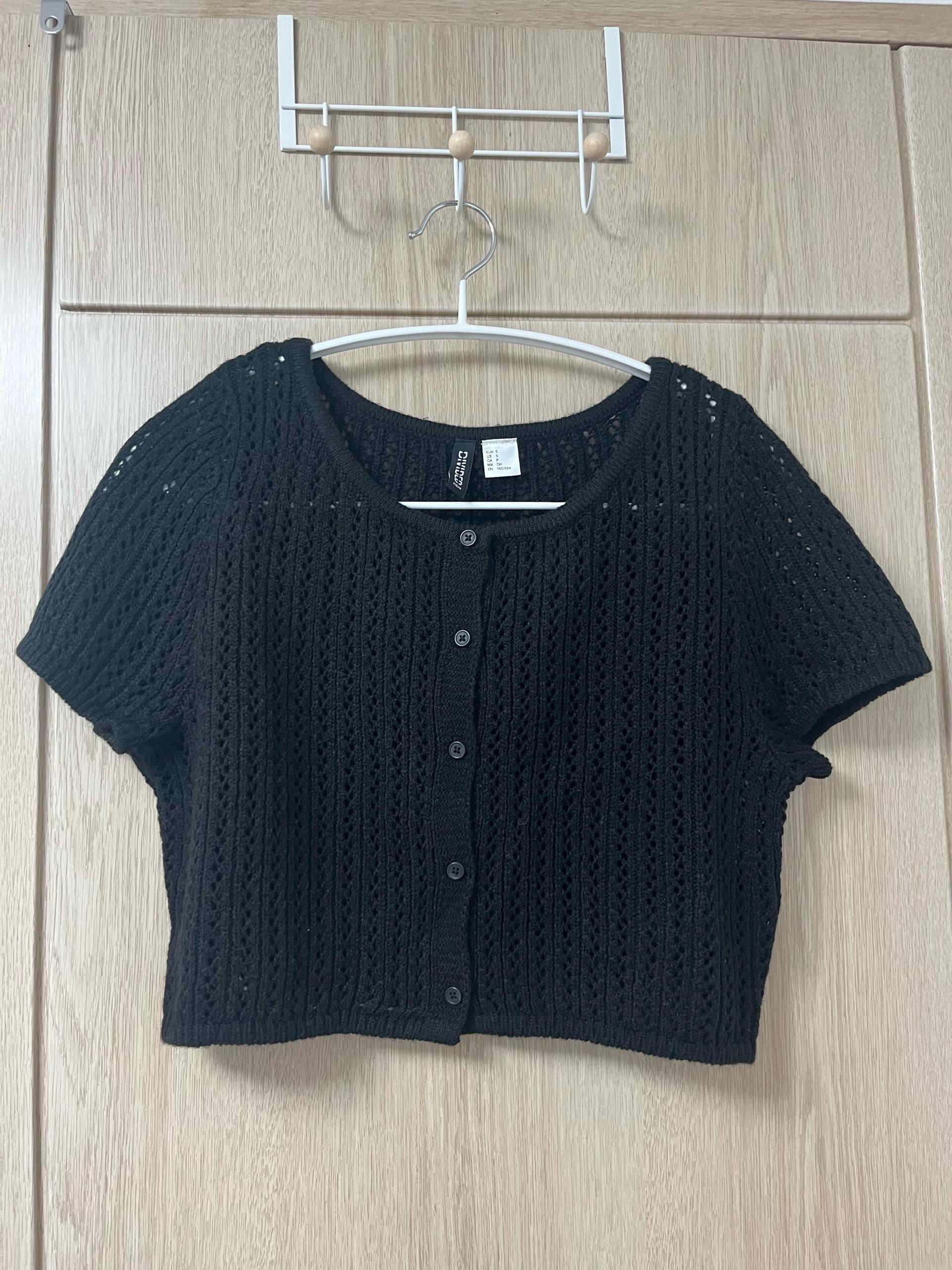 h&m 반팔니트가디건 2