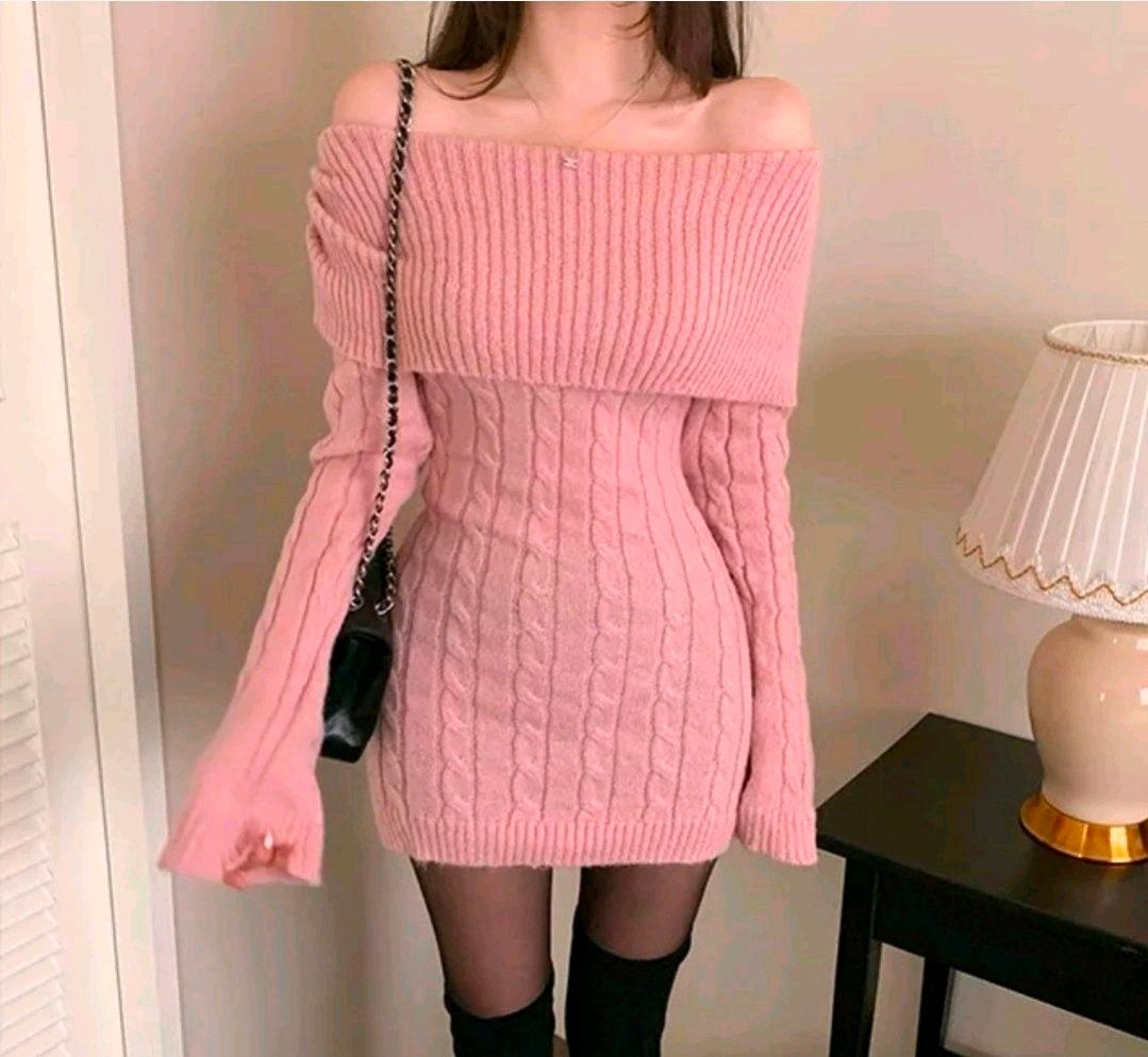 에이블리 셔링 오프숄더 미니원피스 5